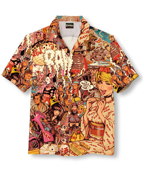 "RAW GIRL Japanesque" OPEN SHIRT