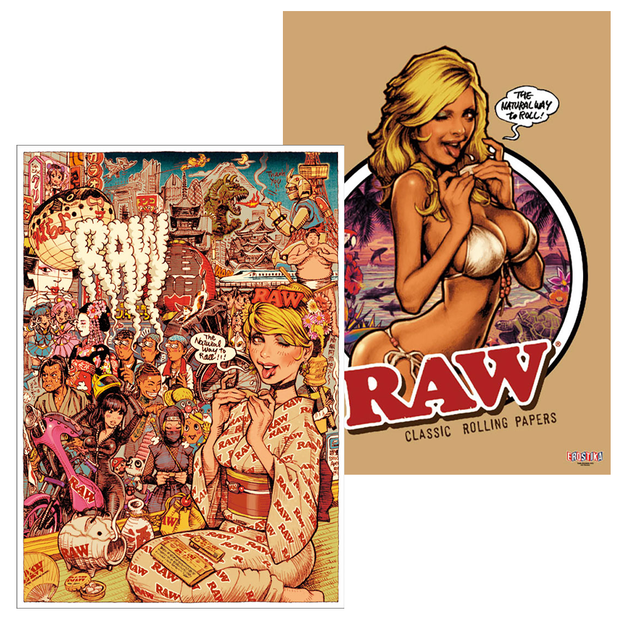 "RAW GIRL Japanesque" DOUBLE SIDED POSTER