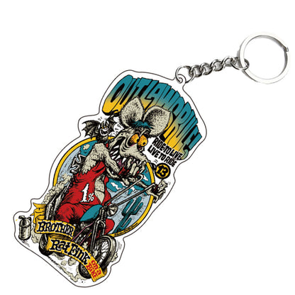 "RAT FINK x Rockin'Jelly Bean" Acrylic Key chain