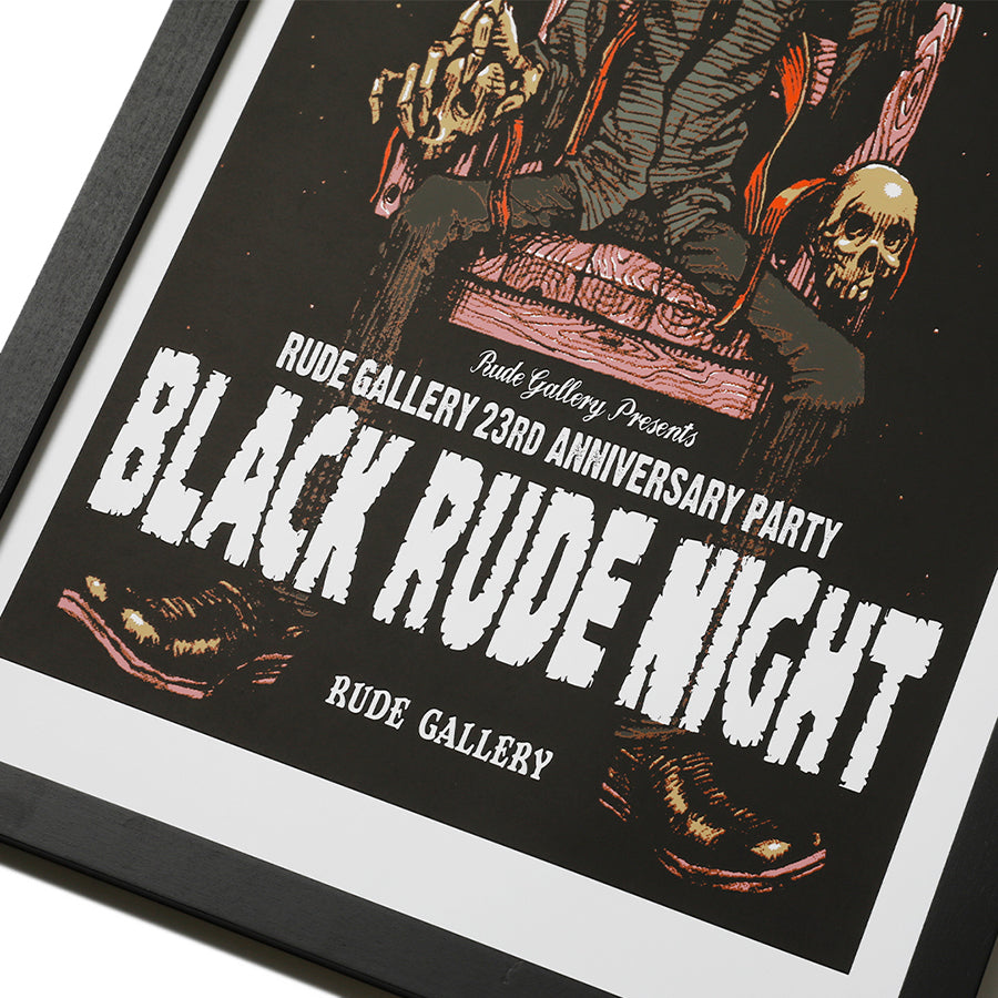 BLACK RUDE NIGHT SILKSCREEN POSTER