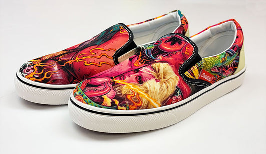 “Fujin Raijin” Slip-on shoes