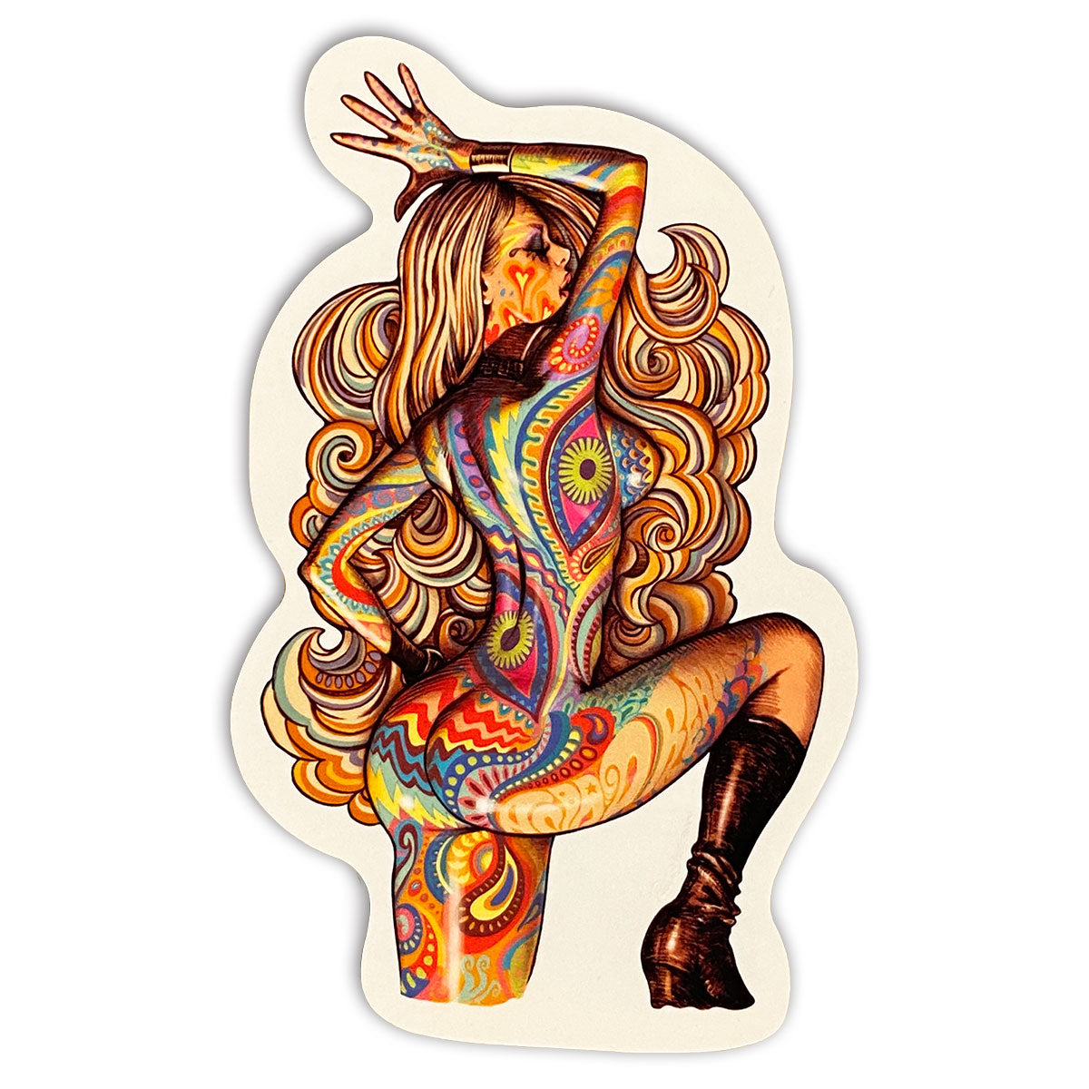 "Psychedelic Girl" Sticker