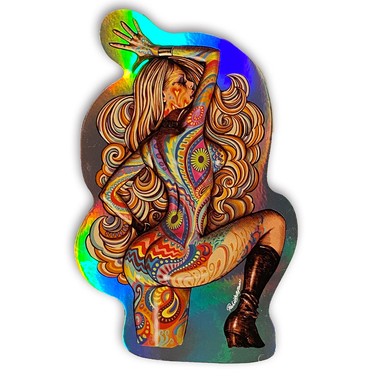 "Psychedelic Girl" Sticker