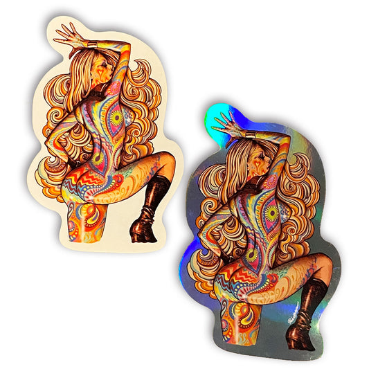 "Psychedelic Girl" Sticker