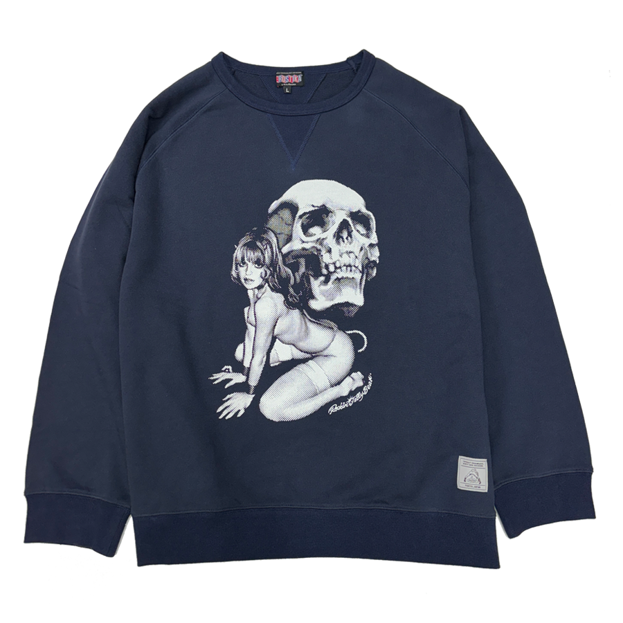 “SKULL&GIRL” CREWNECK SWEAT