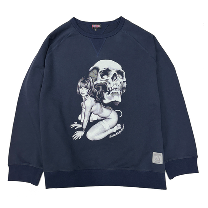 “SKULL&GIRL” CREWNECK SWEAT