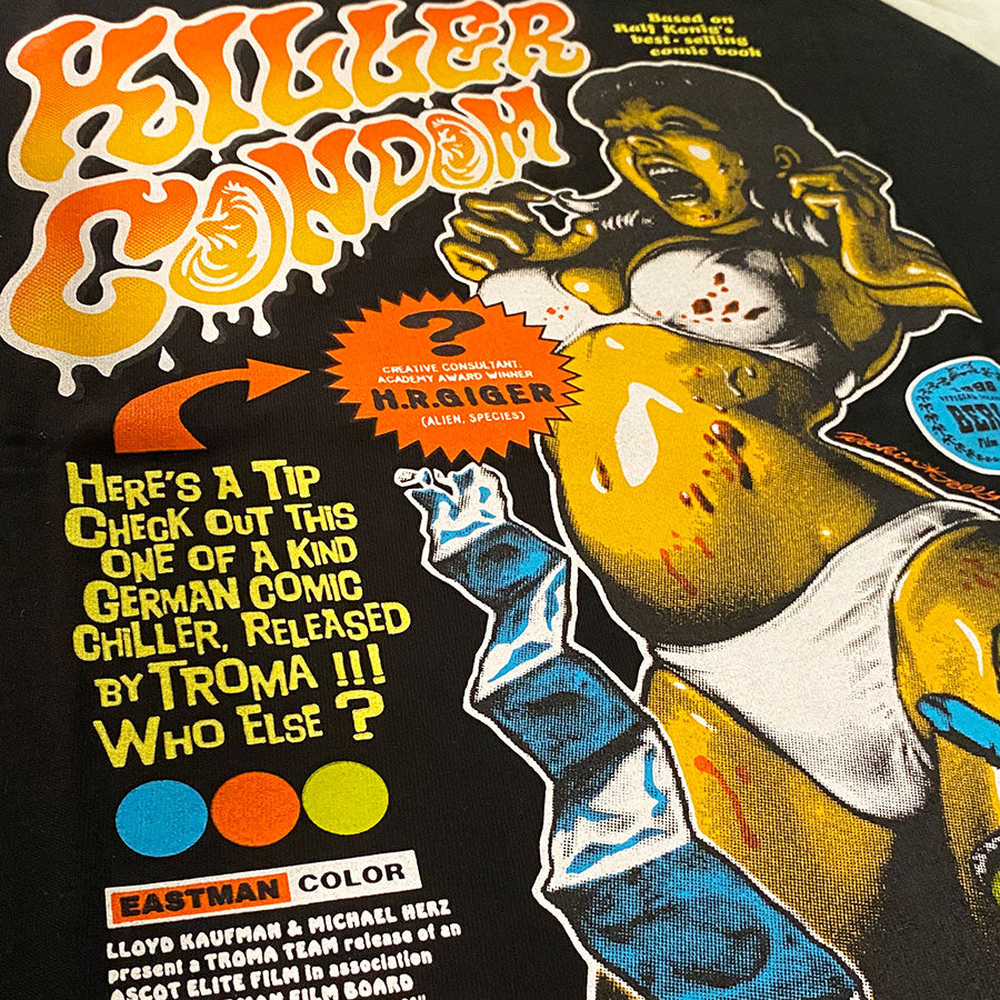 ”KILLER CONDOM” original version 3/4 sleeve T-shirt