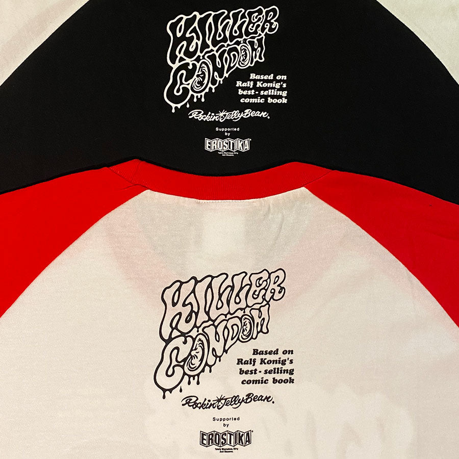 ”KILLER CONDOM” original version 3/4 sleeve T-shirt