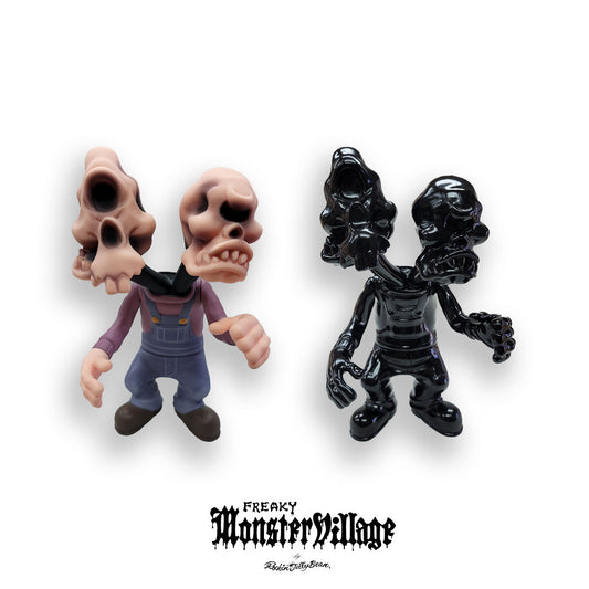 -Freaky Monsters Village- "Twin Head" SOFT VINYL TOY