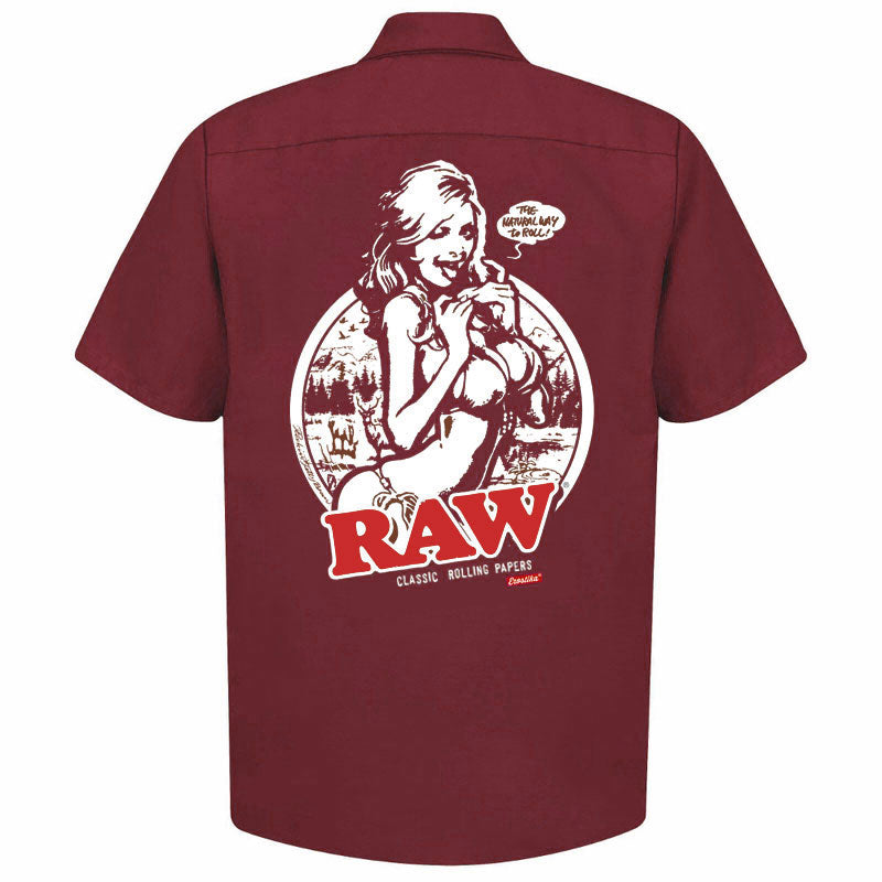 "RAW GIRL" WORK SHIRT