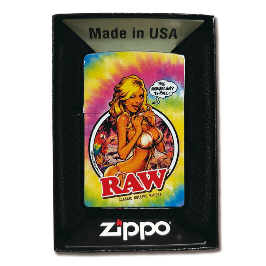 "PSYCHEDELIC RAW GIRL" ZIPPO LIGHTER