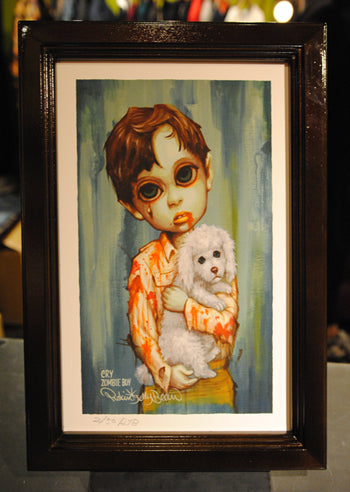 "Zombie Boy" Giclee Print on Paper *FRAMED