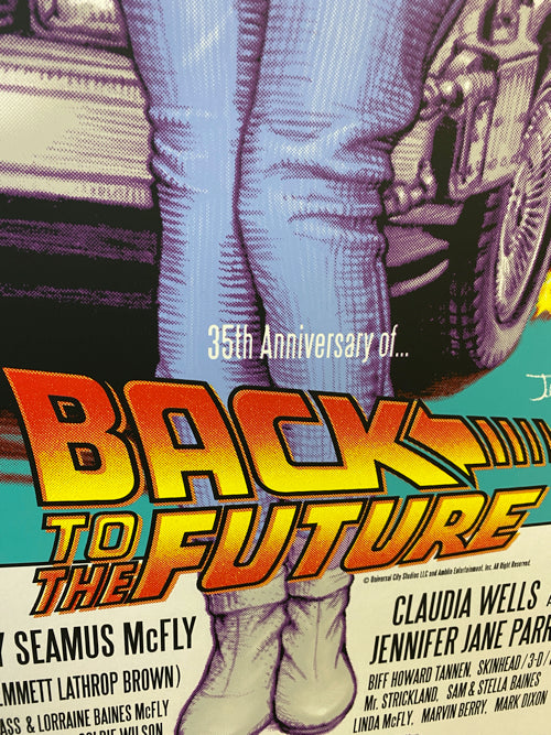 Back To The Future x Rockin'Jelly Bean Silk Screen Print