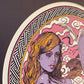 “Devil Girl in Japonais Utopia” Silk Screen Print w/Frame