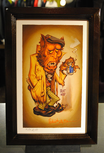 "Beat Wolf" Giclee Print on Paper *FRAMED